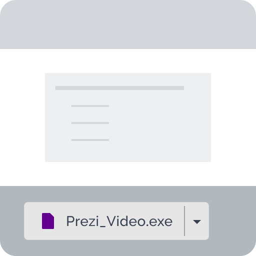Apri file chiamato Prezi_Video.exe